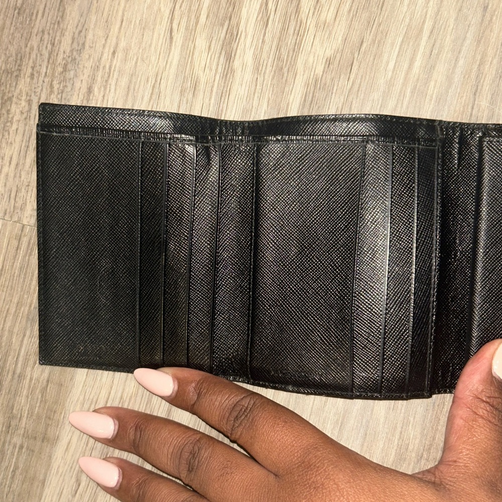 Prada‎ Nylon Black Trifold Wallet - Picture 5 of 14